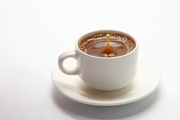 cafe con una gota de leche - Cómo es una lagrima de café
