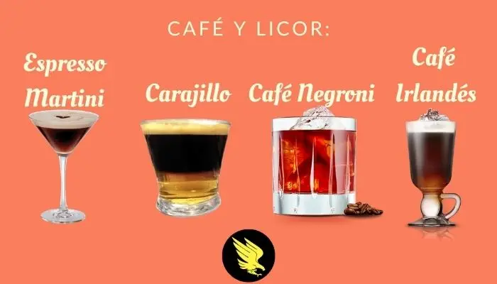 cafe con ron nombre - Cómo se llama el café con alcohol en España