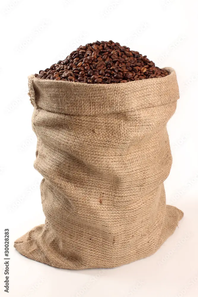 cafe de saco - Cómo se llama el material de los sacos de café