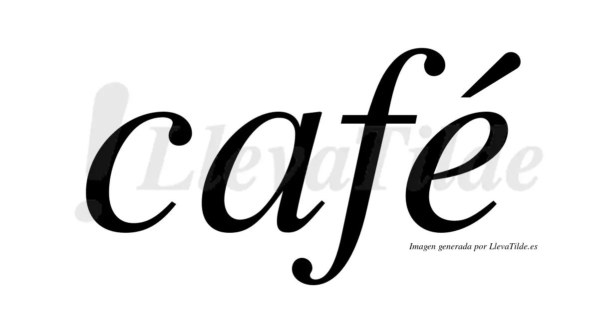 El café es una bebida llana - Cuál es la palabra llana cafe es llana - Cuál es la palabra llana