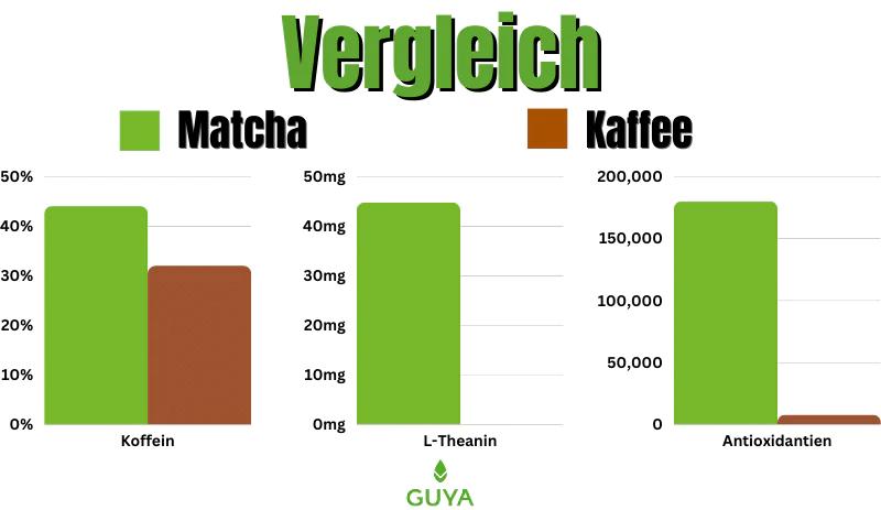 que tiene mas cafeina el cafe o el te matcha - Cuánto dura el efecto del té matcha