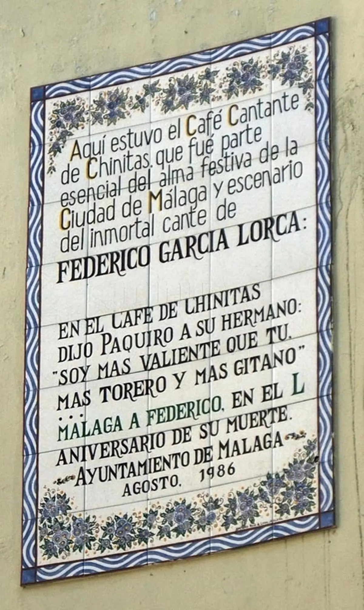 El café de Chinitas Lorca - Dónde están los restos de Federico García Lorca el cafe de chinitas lorca - Dónde están los restos de Federico García Lorca