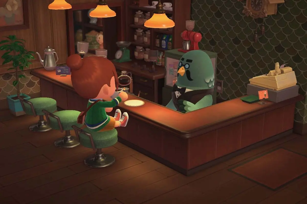 cafe animal crossing new leaf - How do you work for Brewster in Animal Crossing New Leaf