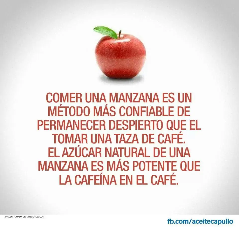 manzana mejor que cafe - Por qué la manzana despierta