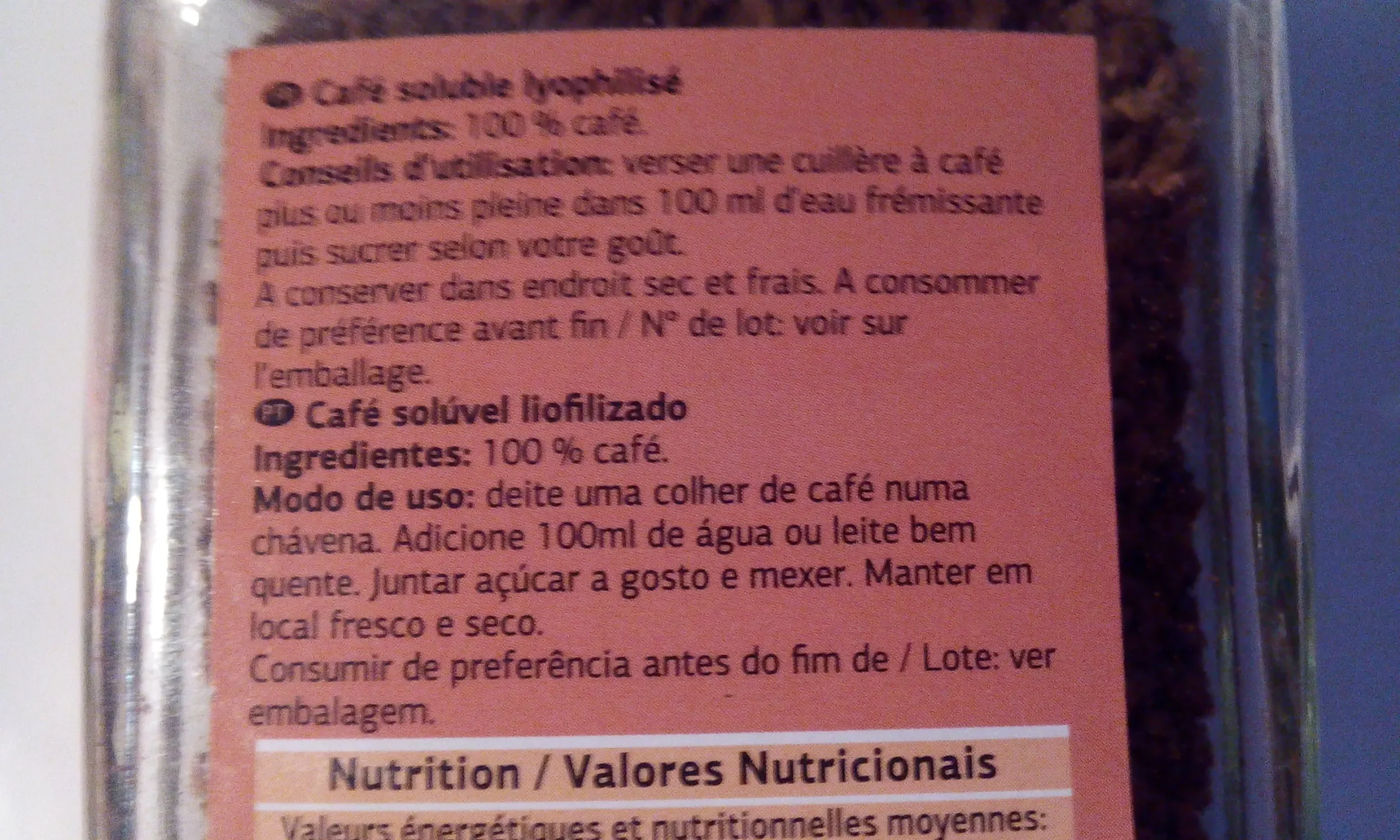 cafe soluble ingredientes - Qué componentes tiene el café instantáneo