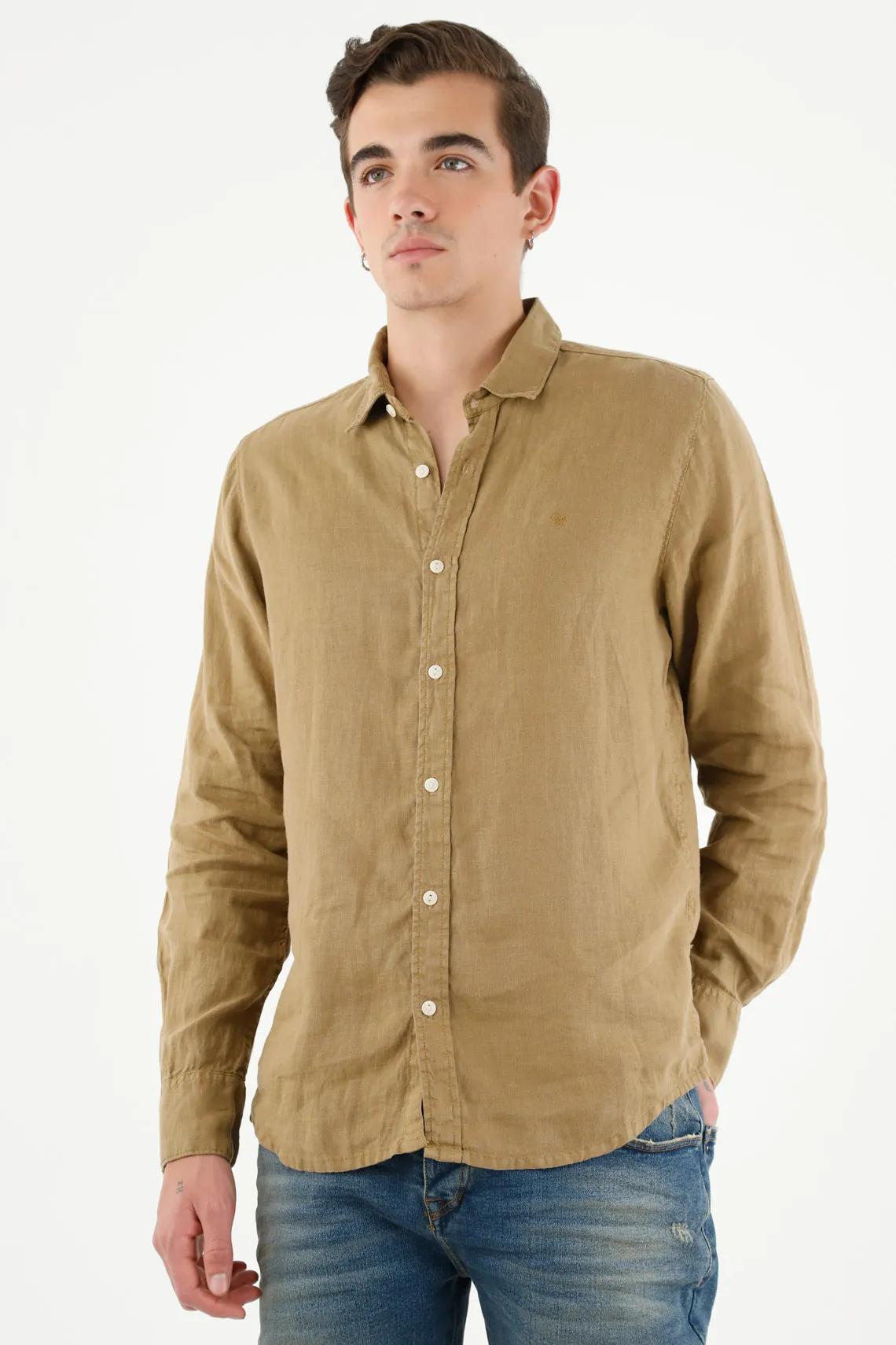camisa cafe hombre - Qué es camisa hombre