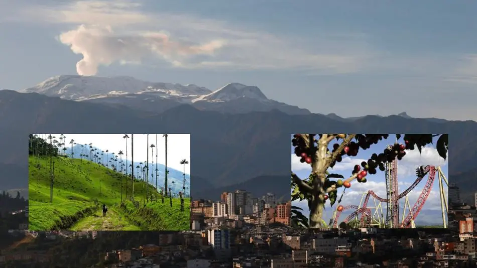 cumbre parque del cafe - Qué nevado se ve desde el Parque del Café