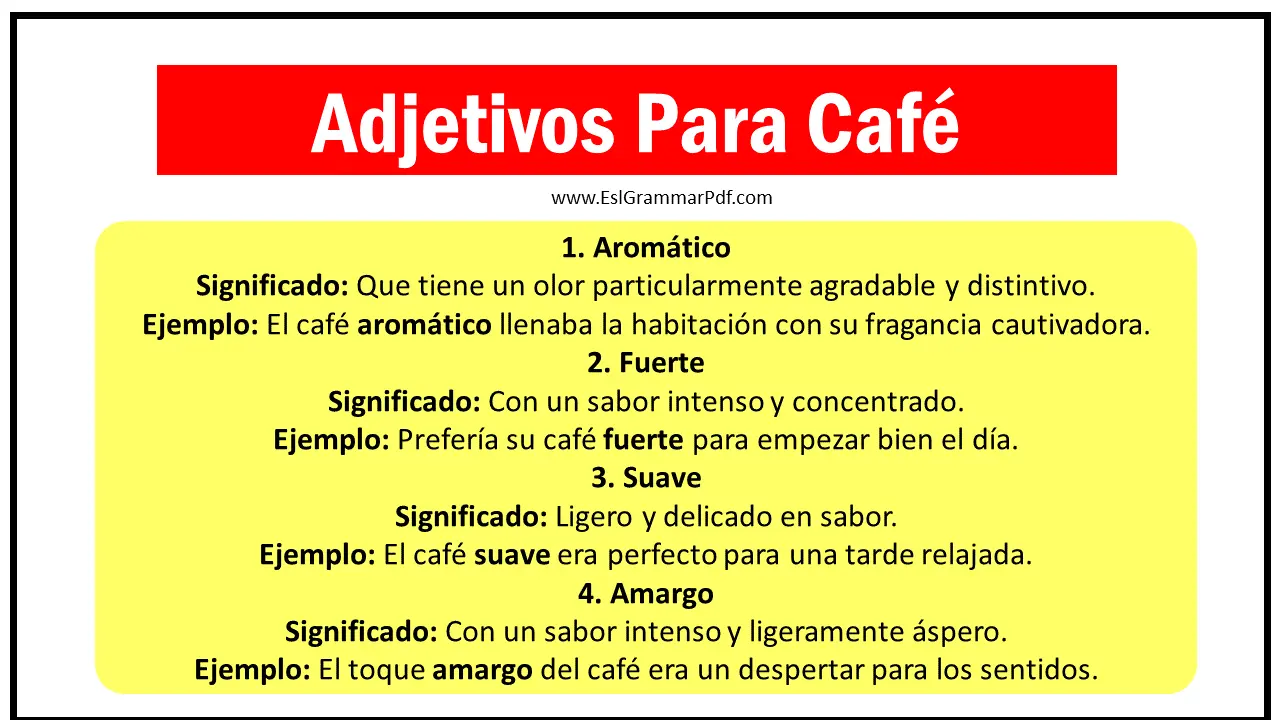Adjetivos del café: Analizando los sabores y aromas únicos - Qué son tres adjetivos adjetivos del cafe - Qué son tres adjetivos