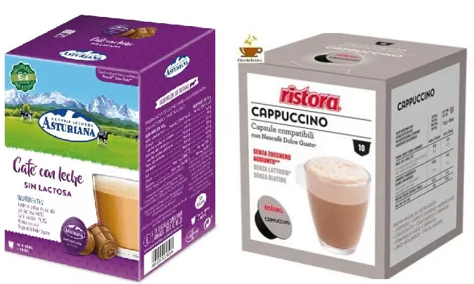 capsulas cafe con leche sin lactosa - Qué tipo de leche llevan las cápsulas de café