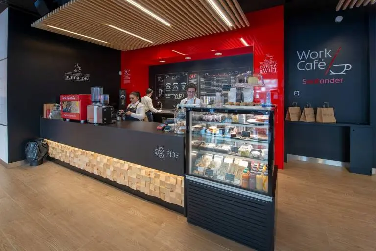 ¿Cómo funciona Work Café Santander? - Quién puede usar work café como funciona work cafe santander - Quién puede usar work café