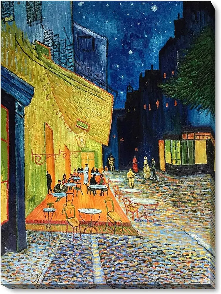 cafe terrace at night painting - What technique did Van Gogh use in Café Terrace at Night